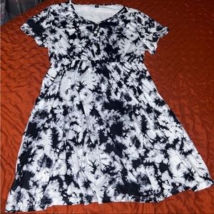 Plus Size tie dye dress 2X